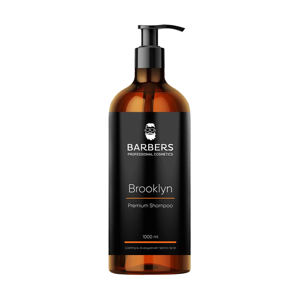 Чоловічий шампунь для волосся Barbers Brooklyn Premium Shampoo проти лупи, 400 мл
