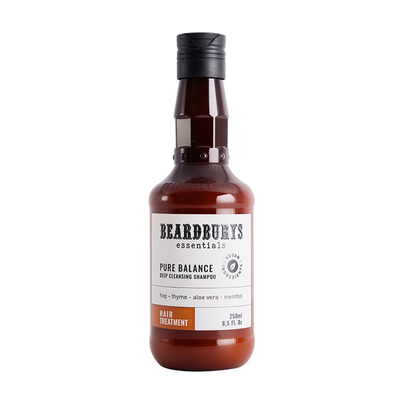 Чоловічий шампунь для волосся Beardburys Essentials Pure Balance Deep Cleansing Shampoo, 250 мл